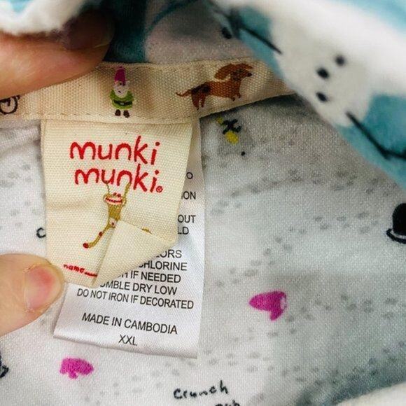 Munki Munki Womens Snowman Flannel Pajama Set Super Soft Cozy Size XXLarge - Picture 13 of 15